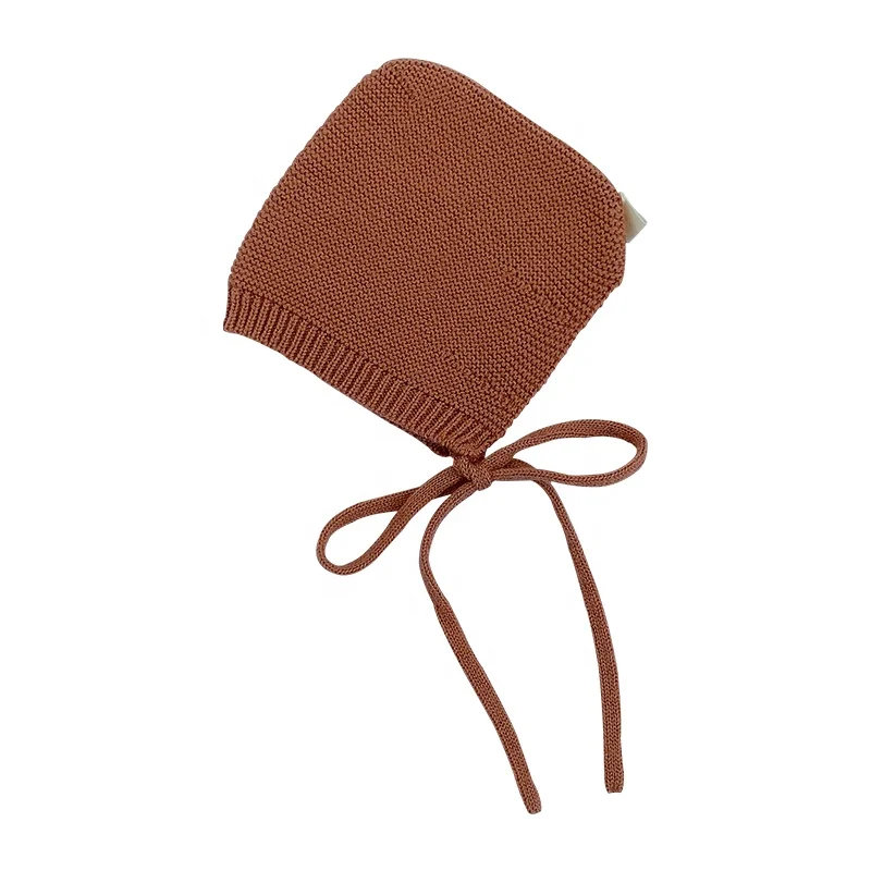 Best Selling Winter Toddler Lace Beanie Versatile Organic wool Knit Baby Bonnet
