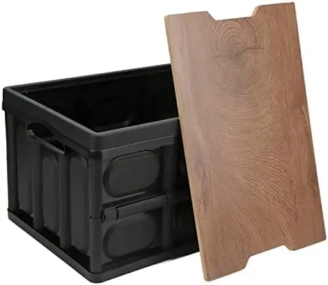 Most Popular Waterproof Insert for Groceries,Camping,Picnic Plastic Collapsible Tote Crate - White Camping Folding box