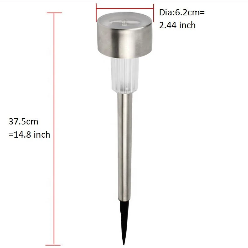 
Stainless Steel RGB Color Changing Solar Garden Lawn Decorative Stake Light for outdoor, pathway, garden 