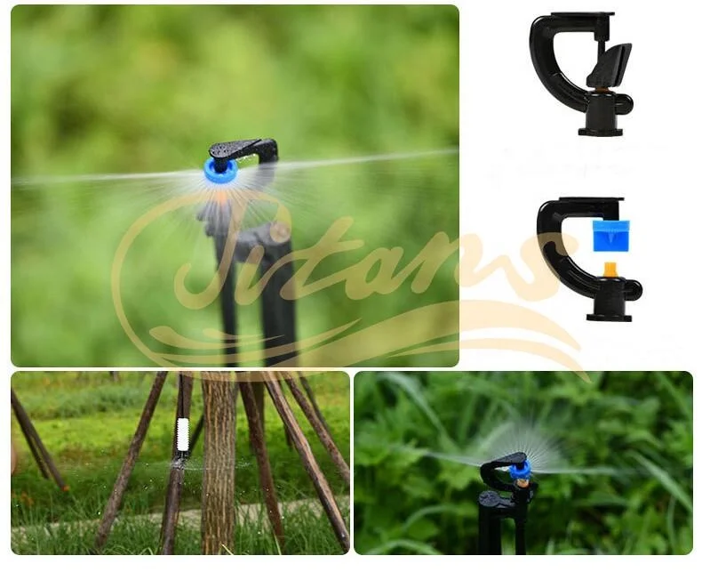 G-Type Micro Sprinklers 180 Degree Refraction New Atomizing Irrigation System Greenhouse Nursery Plastic POM Materials Water