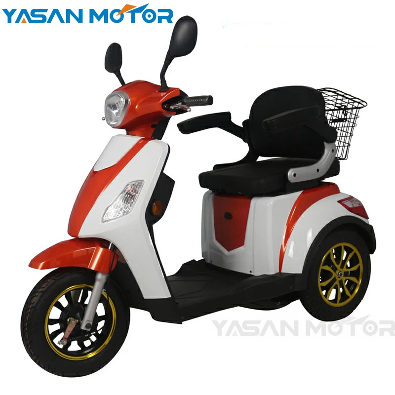 Safe EEC 60V 1000W Brushless motor 3-wheel Mobility Scooter for the Elderly