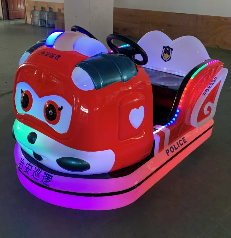 Popular amusement park equipment  kiddie rides sea horse, lights dolphin bumper car amusement rides for sale