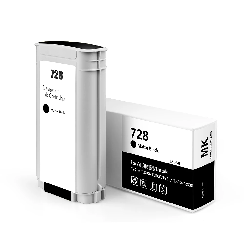 Supercolor cmyk 4 Pieces Cartucho 728 728XL Compatible Printer Ink Cartridge With Chip For HP T830 T730 Printer