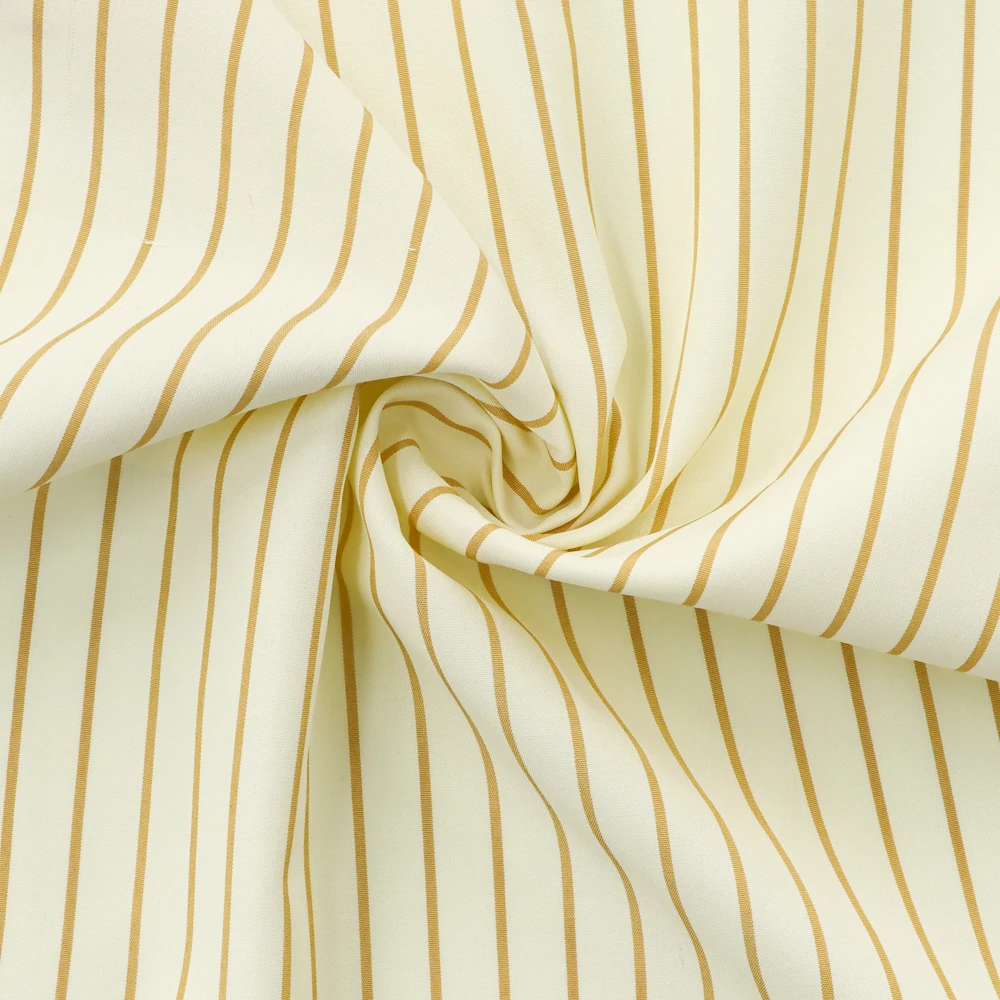 Online Wholesale Fabric Business Casual Pinstripe Shirts Fabric 50% Polyester 50% Cotton Casual Plain Stripe Fabric For Garments