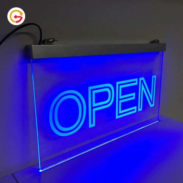 JAGUARSIGN Custom Shop Wall Mounted Led Acrylic Sign Board Room Wall Decoration LED Edge Lit Acrylic Logo Sign