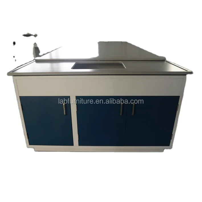 C-frame steel structure lab table for Hospital
