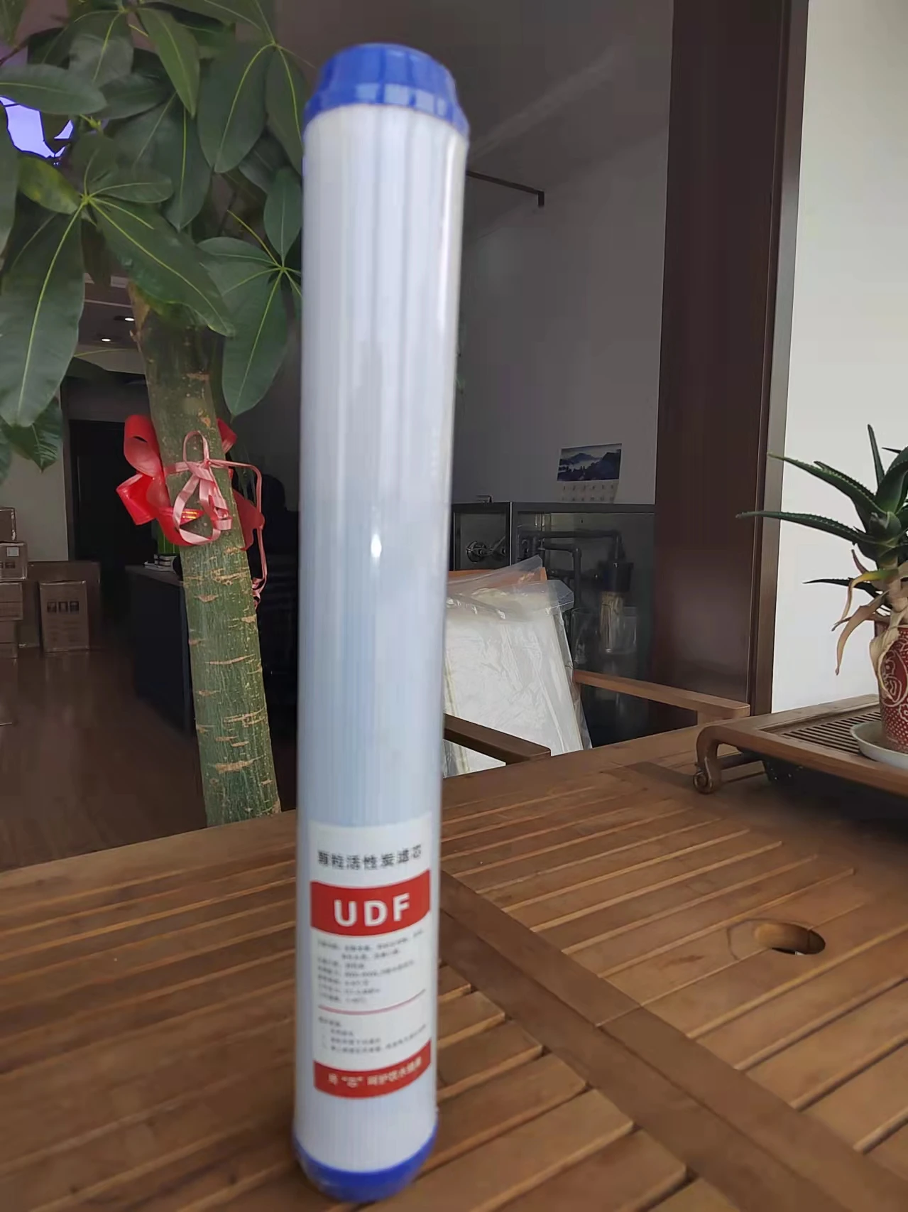 Water dispenser block 10 inch activated carbon granular UDF cartridge filter