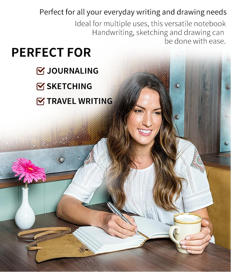 Hot Selling Custom Logo  Business luxury Leather Promotional Notebook Journal Gift Set