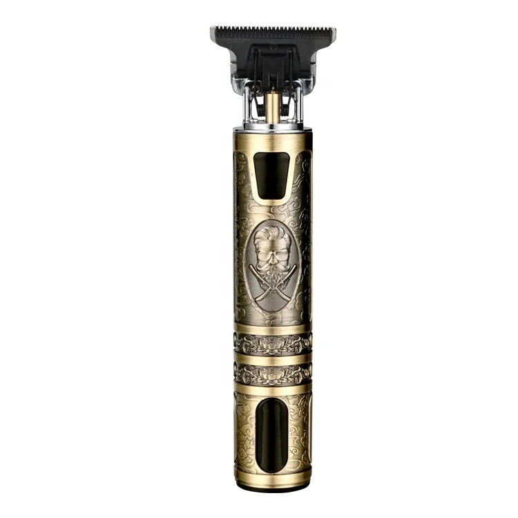 KIKI NEWGAIN T-cutter ceramic moving blade cordless man hair cutting split ends hair trimmer With LED battery capacity display