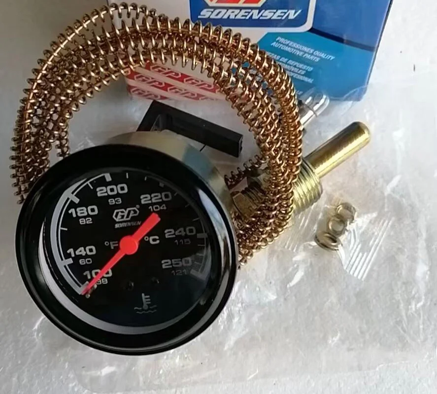 52mm water temperature gauge with 72 /144 inch for light truck