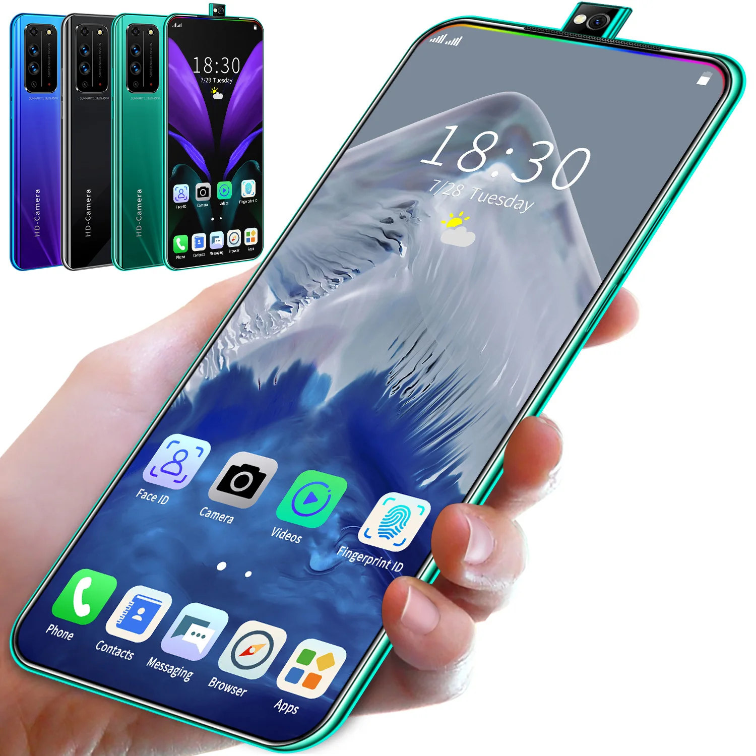 2021 New Model X10 Pro 6.6 Inch Smartphone Camera 12GB+512GB Android Cellphone Dual SIM Mobile Phone Cell Smart Phones