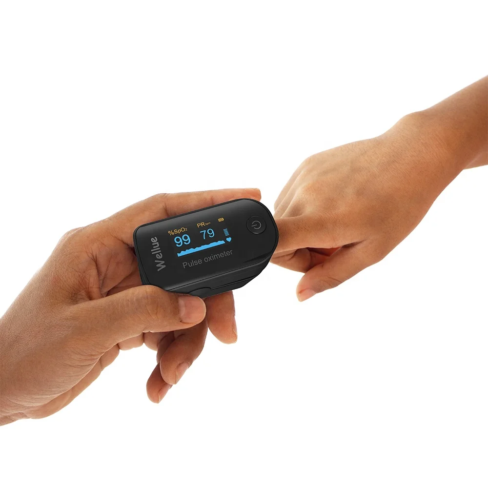 Пульсоксиметр Wellue FS20F, измеритель пульса и уровня кислорода в крови, Bluetooth