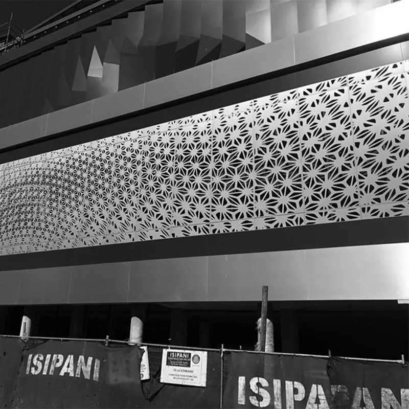 Aluminum Laser Cut Perforated Facade aluminum Screen Panels