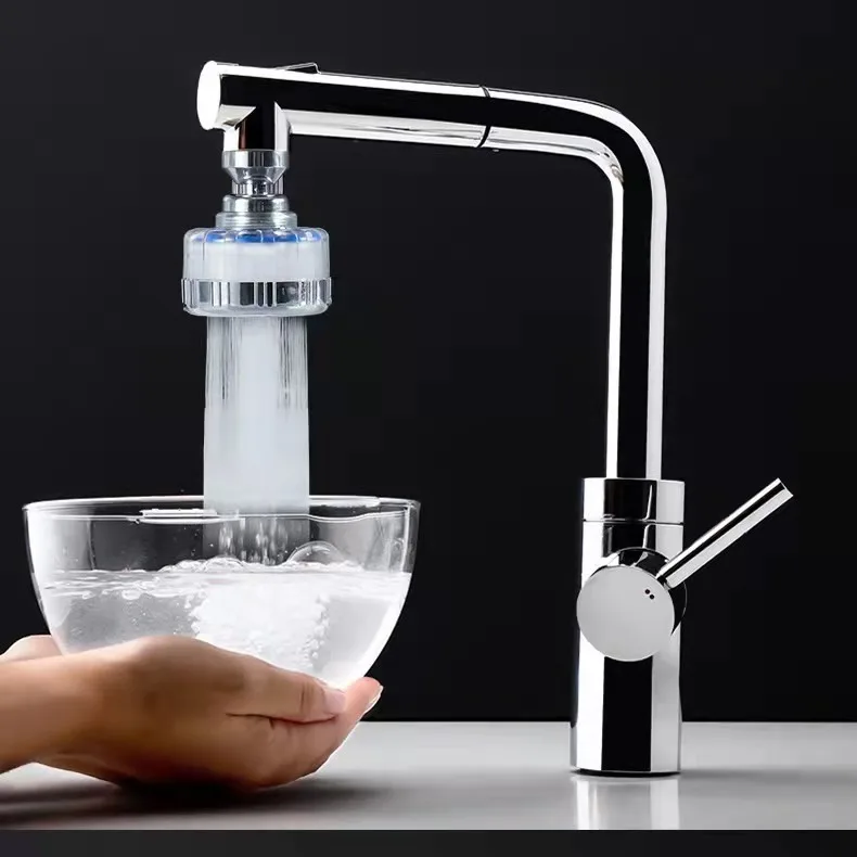 Water Saving Nozzle Sprayer Anti Splash Water-saving Filter 360 Degree Rotating Faucet Movable Kitchen Tap