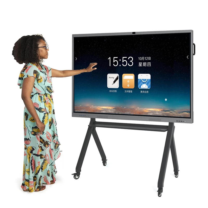 KINGONE Led Back light 86 Inch Business Meeting Presentation Interactive Touch Screen Monitor Digital Smart Whiteboard