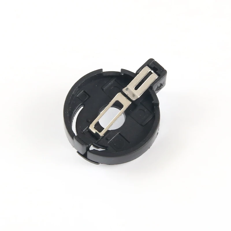 Manufacturer 3V 1 Cell Black Cr2032 Button Battery Slot Coin box Storage Bracket With The 2 Pin Pcb Mount