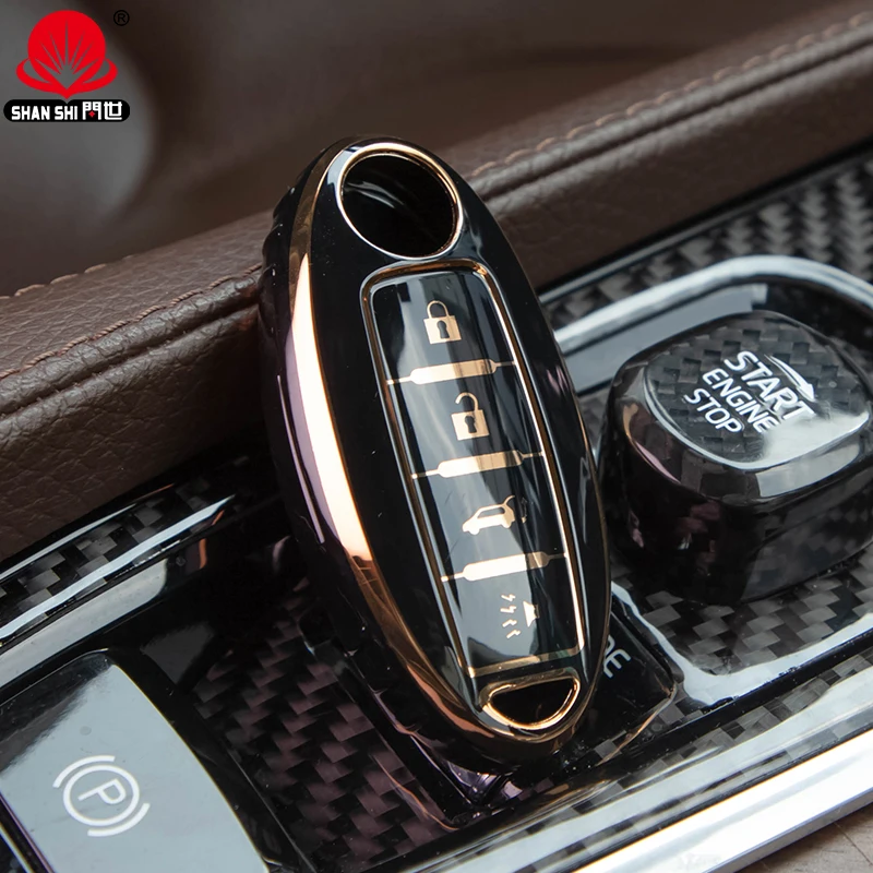Soft And Waterproof Protective Case Smart Key 4 buttons TPU Key cover For Nissan Sunny/Sylphy/Murano
