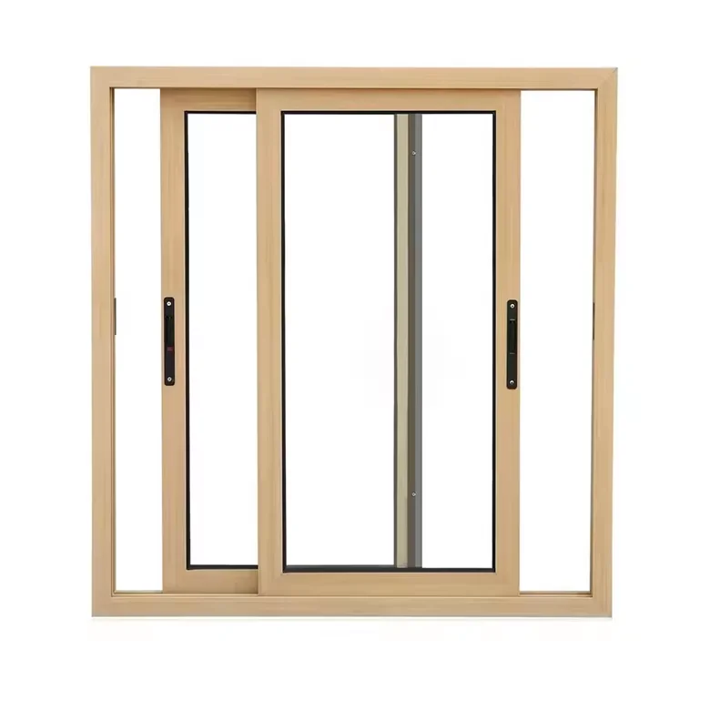 Frame Sliding Window Residential Iron Double Glazed Sun Protect Window Aluminium Alloy Stainless Steel Horizontal Modern Hanging