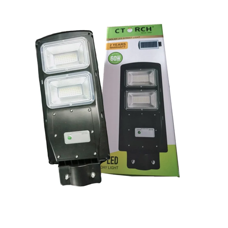 Ctorch Outdoor Ip65 Ultra Bright Abs Integrated 30 60 90 W Led All In One Solar Street Light