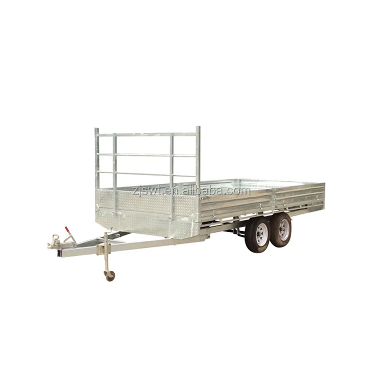 12X7  TANDEM AXLE FLAT TOP/TABLE TOP TRAILER, ELECTRIC BRAKING, RATED 3.5TONNE