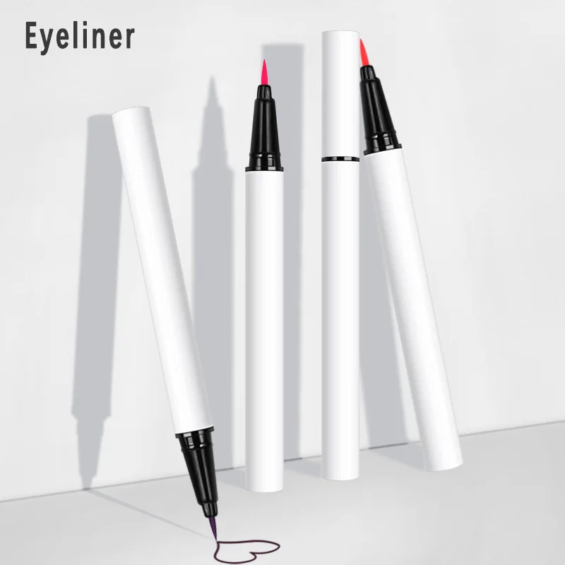 Factory Wholesale Custom Logo White Long Wear Waterproof Eyeliner Vegan Matte Liquid Private Label Eyeliner Pen