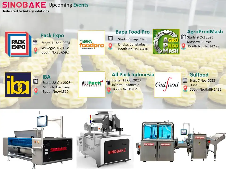 SINOBAKE  Automatic Cookies Making Machine Small Biscuits Machine With Cookie Packaging Biscuit Machine