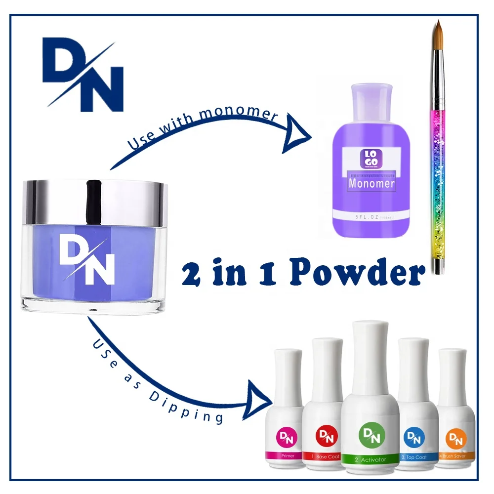 RTS Poly Acrylic And Dip Powder  Buildable Acrylic Powder Brown