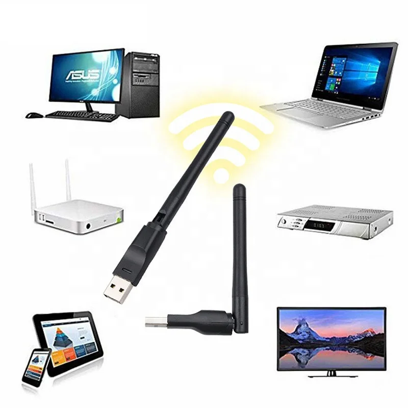 Amazon лучший продавец USB Wi-Fi приемник 150 Мбит/с USB2.0 Беспроводной адаптер сетевые карты для ноутбука MiniPC Компьютер ТВ