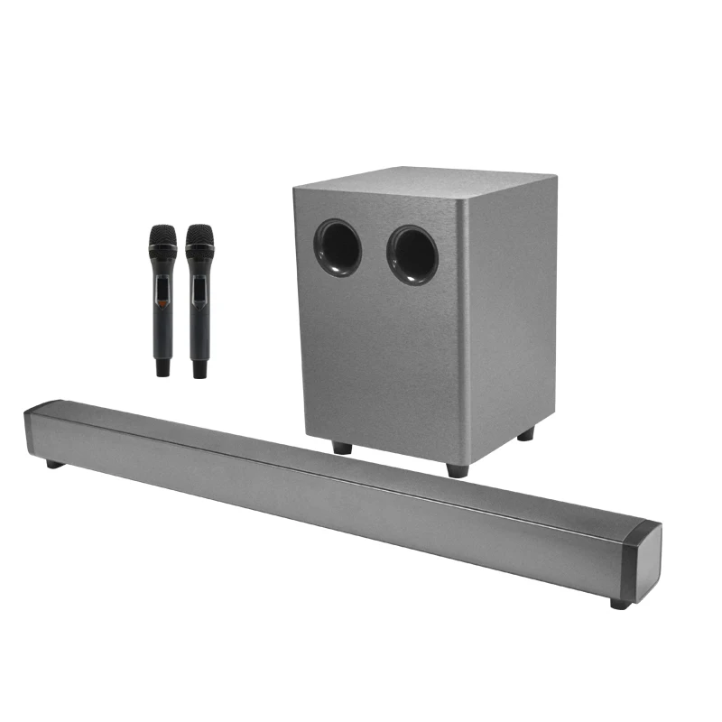 Factory Directly Selling BT Wireless Sound Bar Home Theatre System Wall Mount TV Soundbar fiber AUX USB HDM1