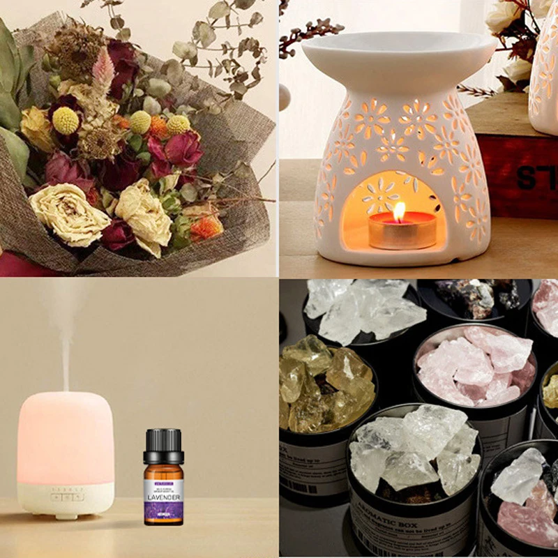 Lavender Essential Oil 10ml For Aromatherapy Aroma Diffuser Humidifier Diffused Stone Jasmine Water-soluble Plant Oil