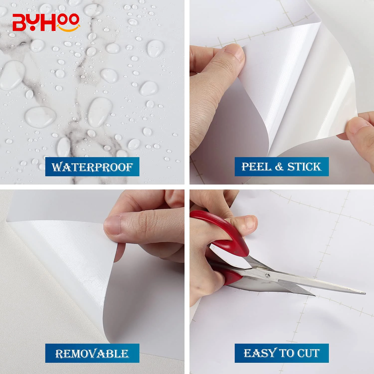 Wholesale Marble Wallpaper Granite Roll Kitchen Counter top Cabinet Furniture Thick Sticker PVC Kitchen Marble Wallpaper