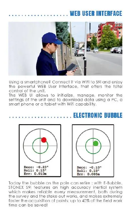 rugged rtk gps differential stonex S9i gnss receiver price