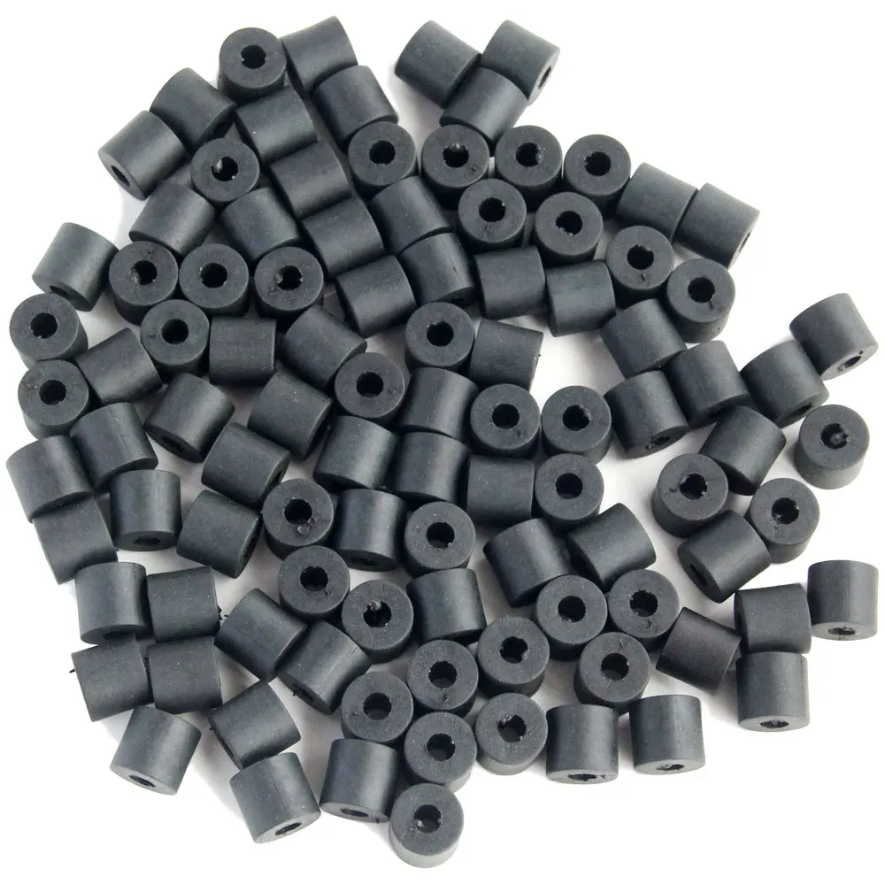11mm Thick Black Nylon Round DIY Sheath Holster Spacers O-Ring Flat Hose Gasket Fastener Rubber Washer
