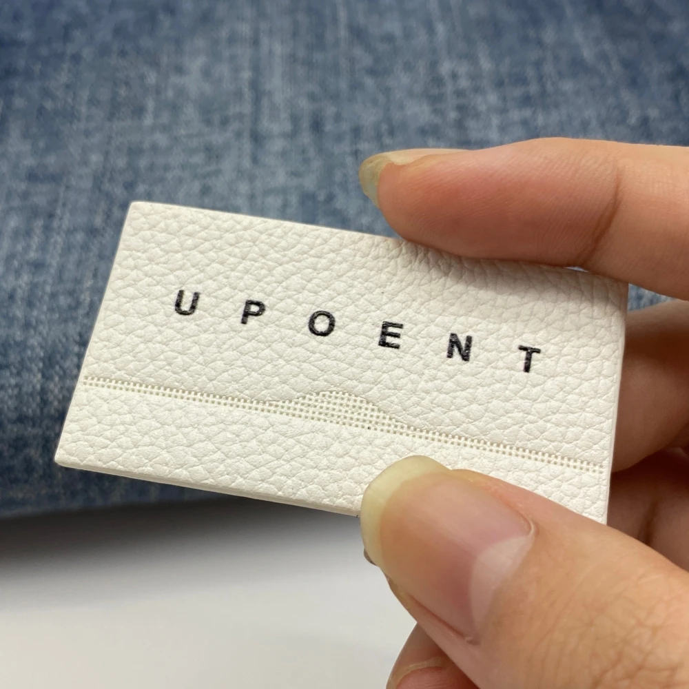 Personalized Leather Patch embossed Printed Custom Logo laser Engraved Leather Patch for Hats