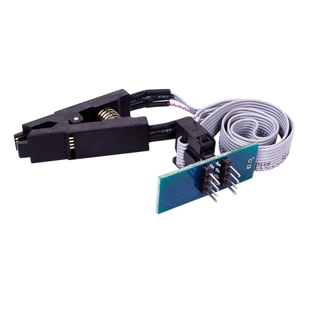 SOIC8 SOP8 DIP8 Format Flash Chip IC Test Clips Socket Adpter BIOS 24 25 93 USB Programmer Programable