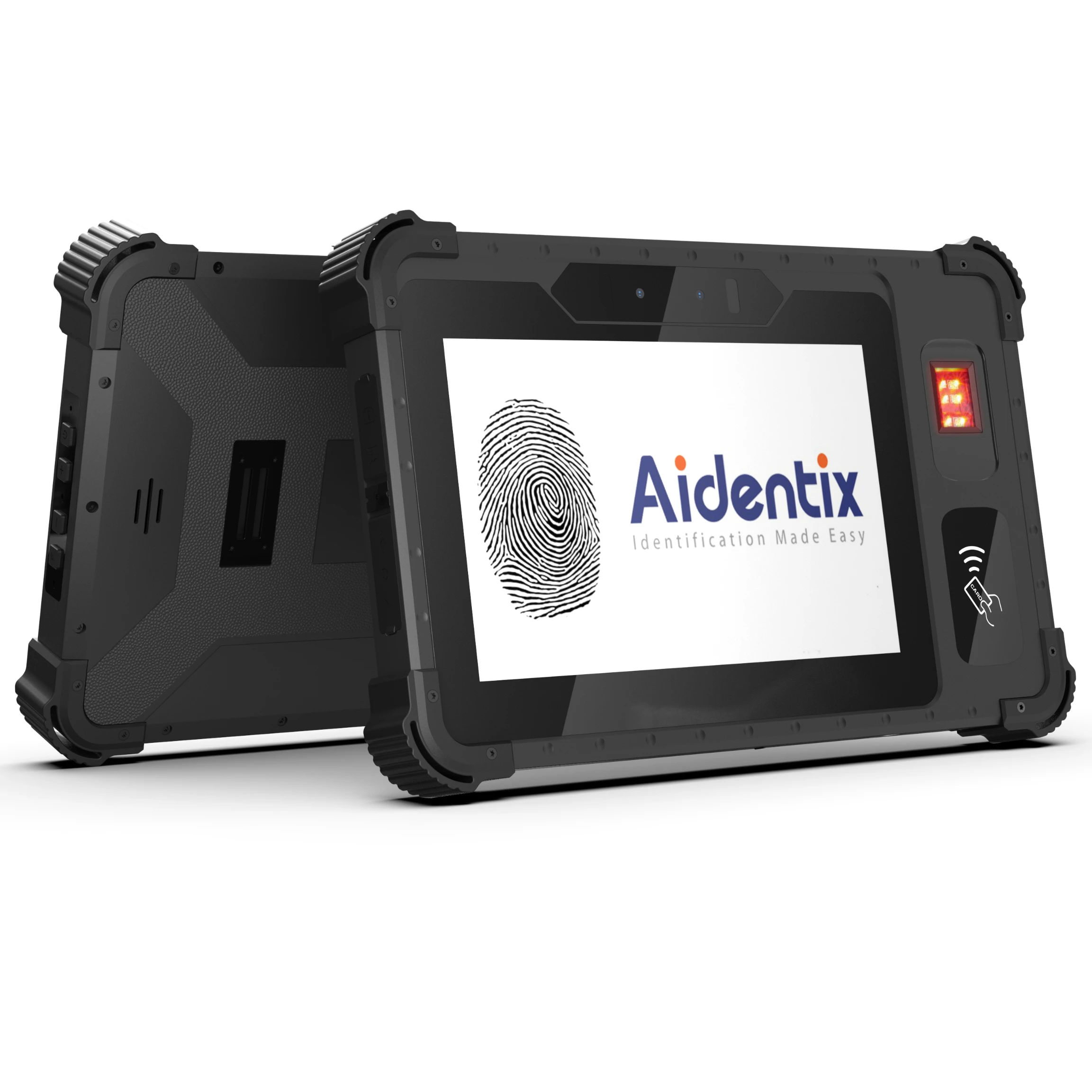 Ручной душ 8 дюймов биометрический планшет терминал сканирования отпечатков пальцев NFC считыватель карт памяти