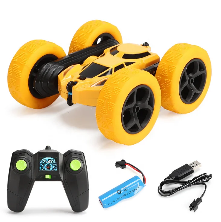 Stunt double sided 2.4G remote control flip lander children toys RC remote control car