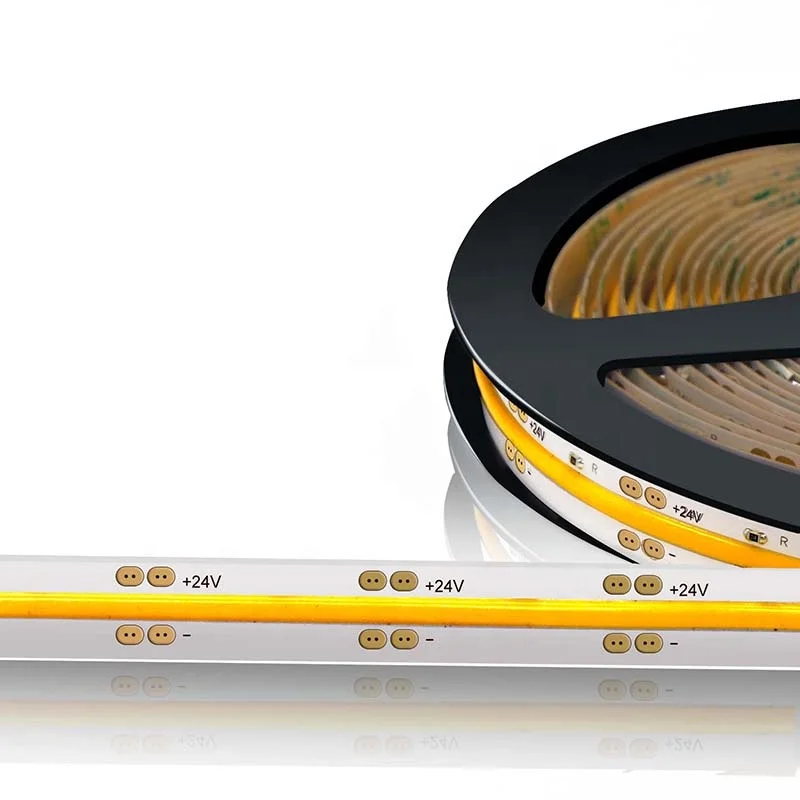 High Cri Cob Led Stripe 24V 504LEDs/M 2700K 6000K White Warm white Flexible COB LED Strip