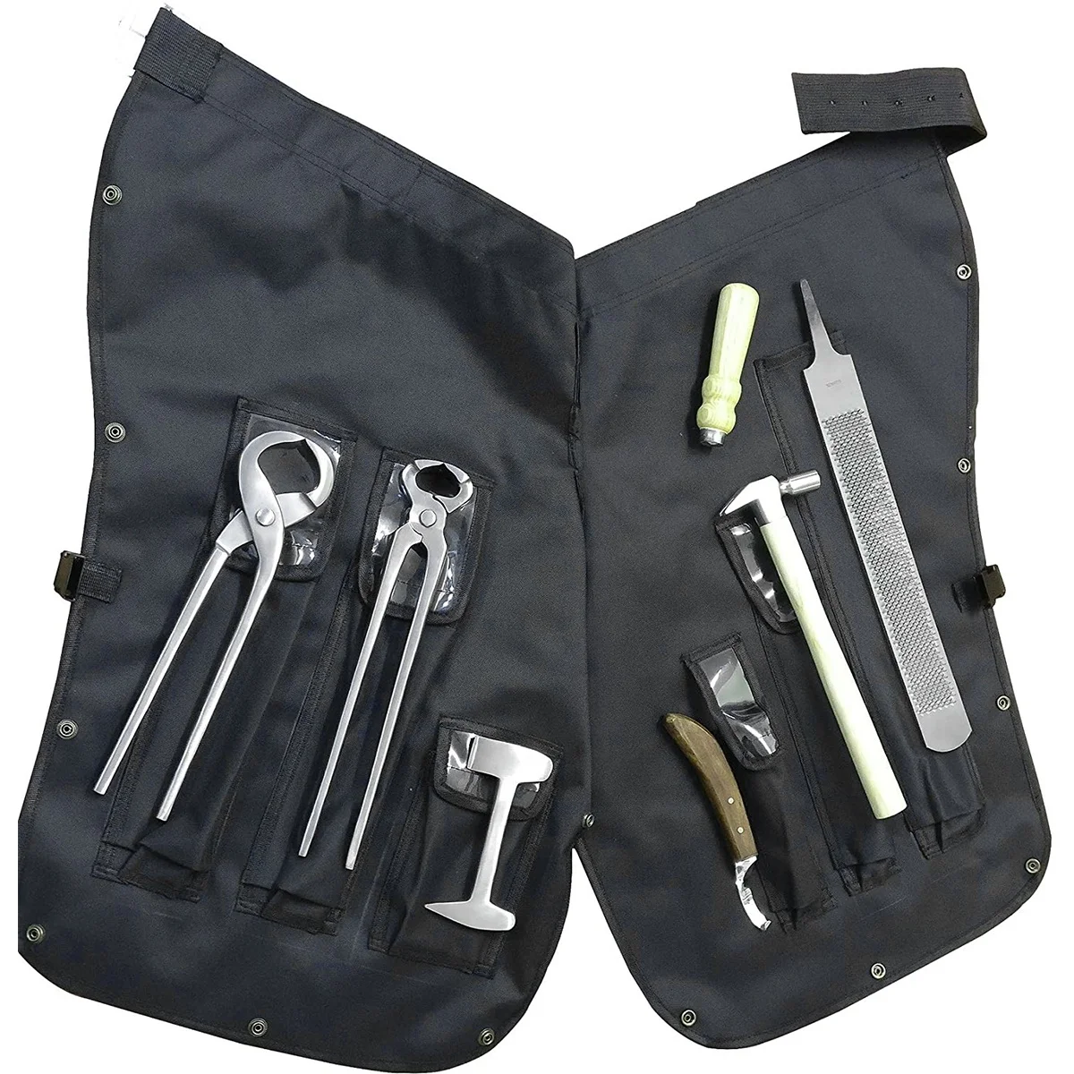 Horse Farrier Tools Kit with Farrier Chaps Apron Veterinary Farrier Tools Kit