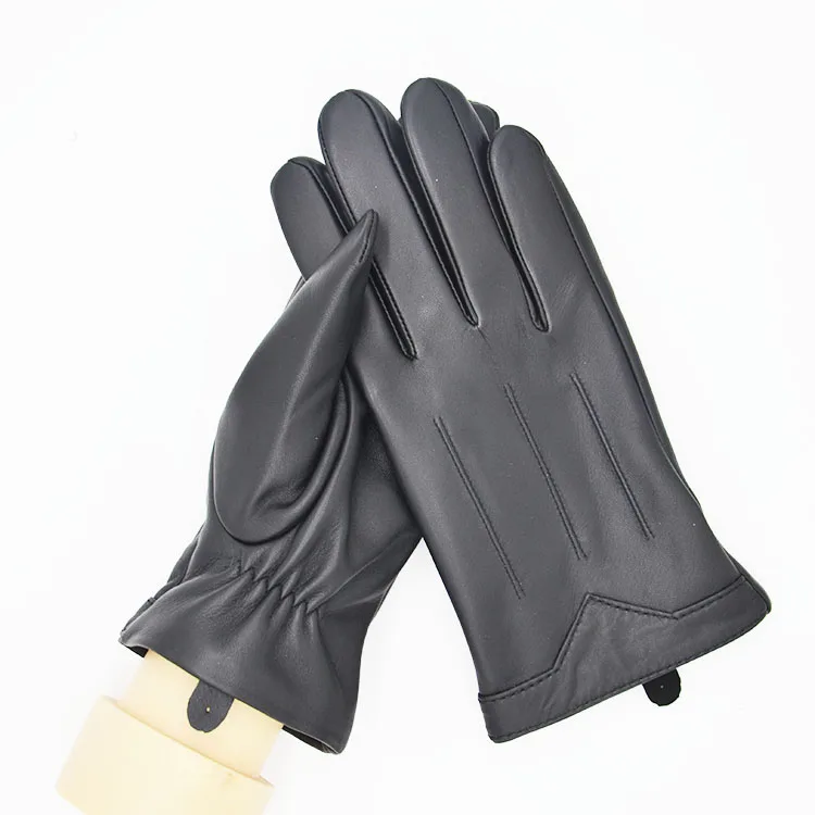 fashion winter new style men Genuine Sheepskin leather gloves wholesale gloves