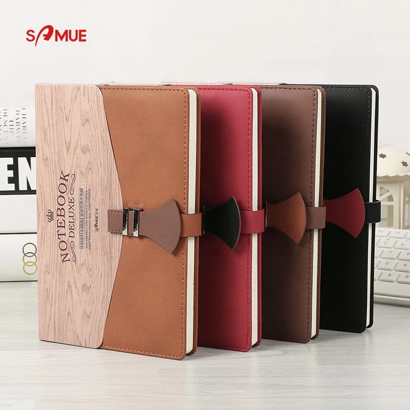 Wholesale PU leather business diary notebook vintage magnetic buckle
