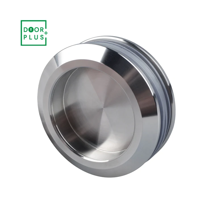 Doorplus Glass Bathroom Accessories Stainless Steel Small One Sided Round Glass Shower  Door Knob