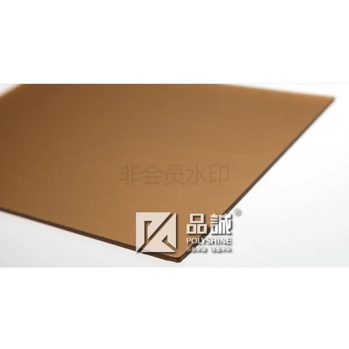 C customized logo color length high quality Bronze Plastic Polycarbonate Solid Sheet