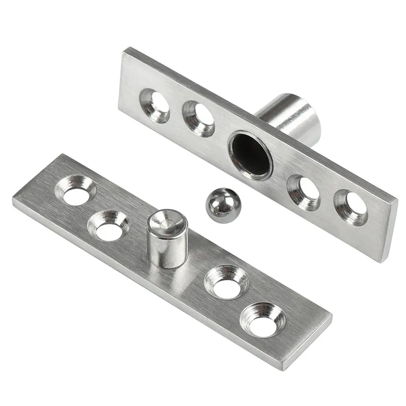 Stainless steel rotary shaft wooden door with upper and lower hinges, heaven and earth hinges