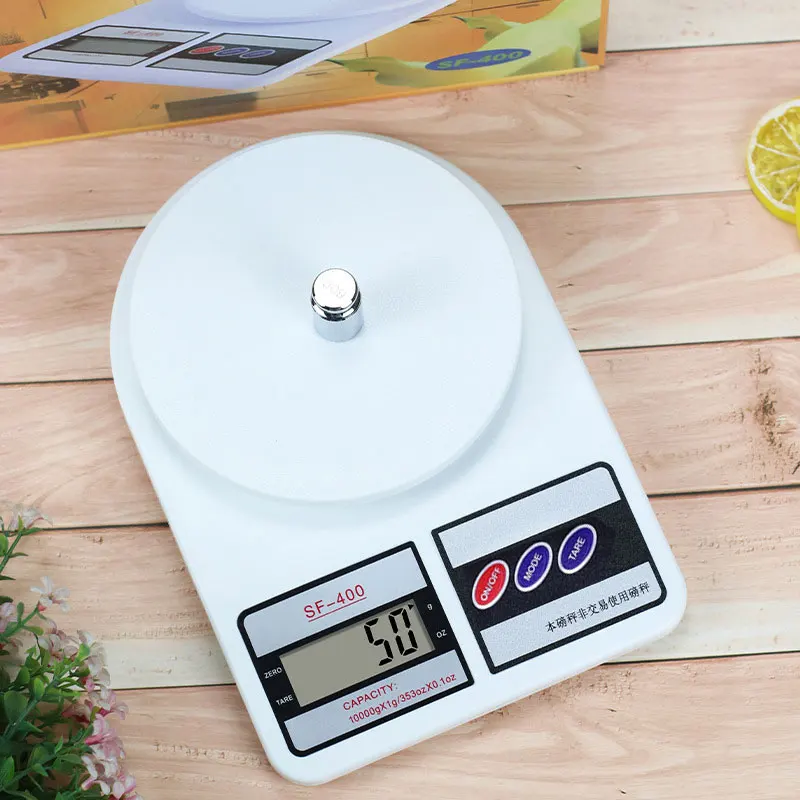 ABS Plastic material scale sf 400 10 kg 0.1 g digital weighing chinese electronic kitchen scale