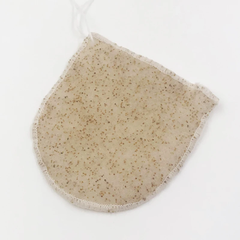 100% натуральные отшелушивающие перчатки konjac ореховая