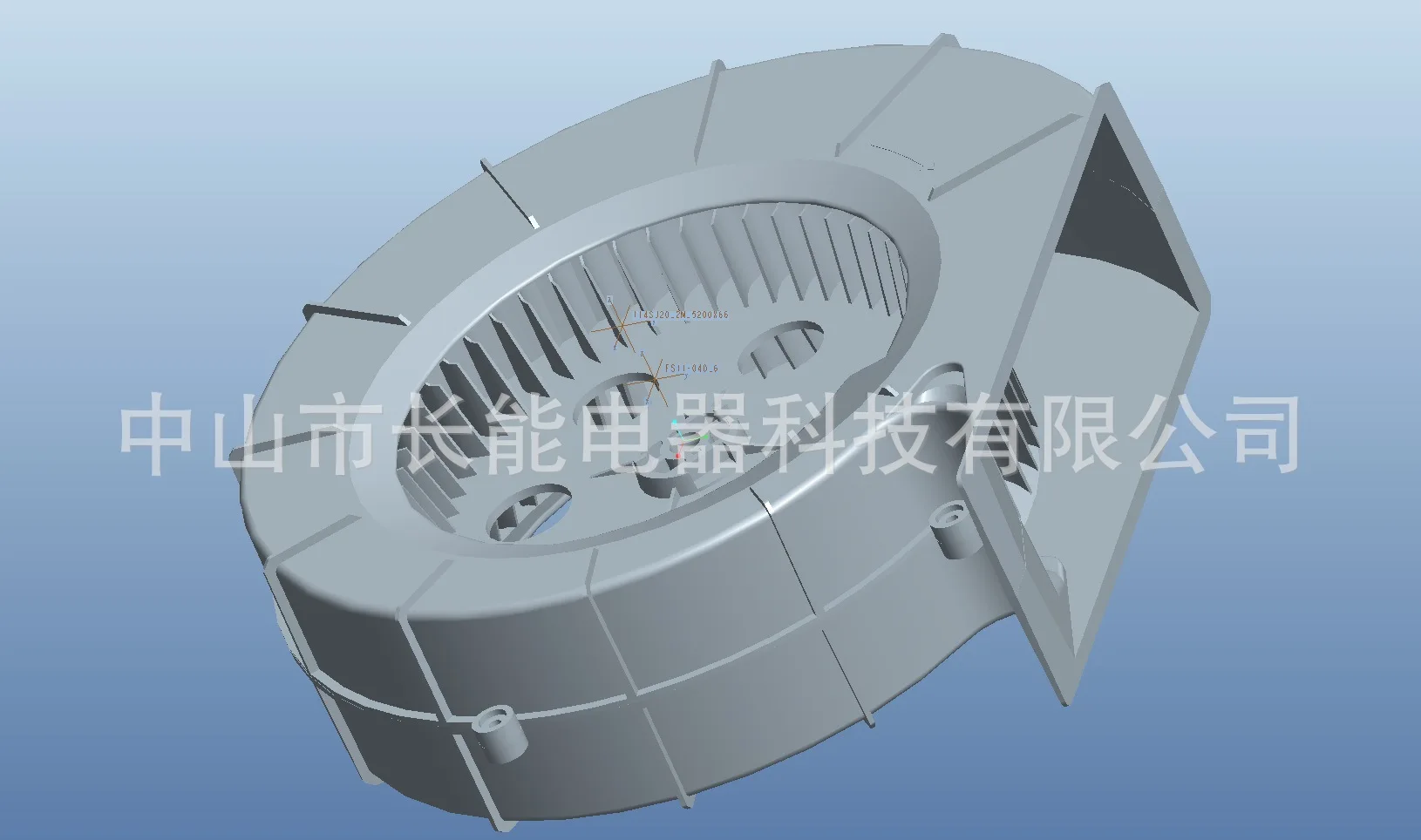 Forward leaning-double air inlet-plastic volute with fan plastic