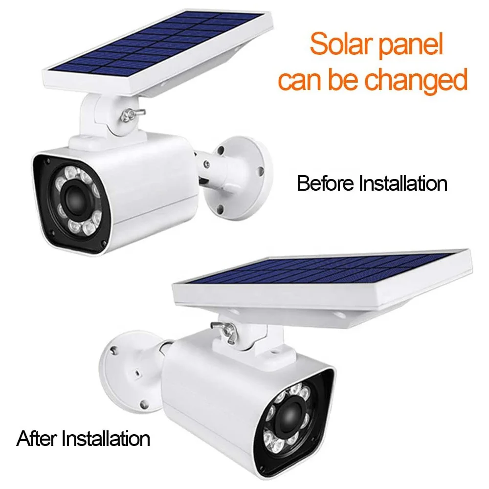 8 LED Motion Sensor Spot Wireless Waterproof Solar Powered Security Light for Outdoor Wall Main Gate Garage