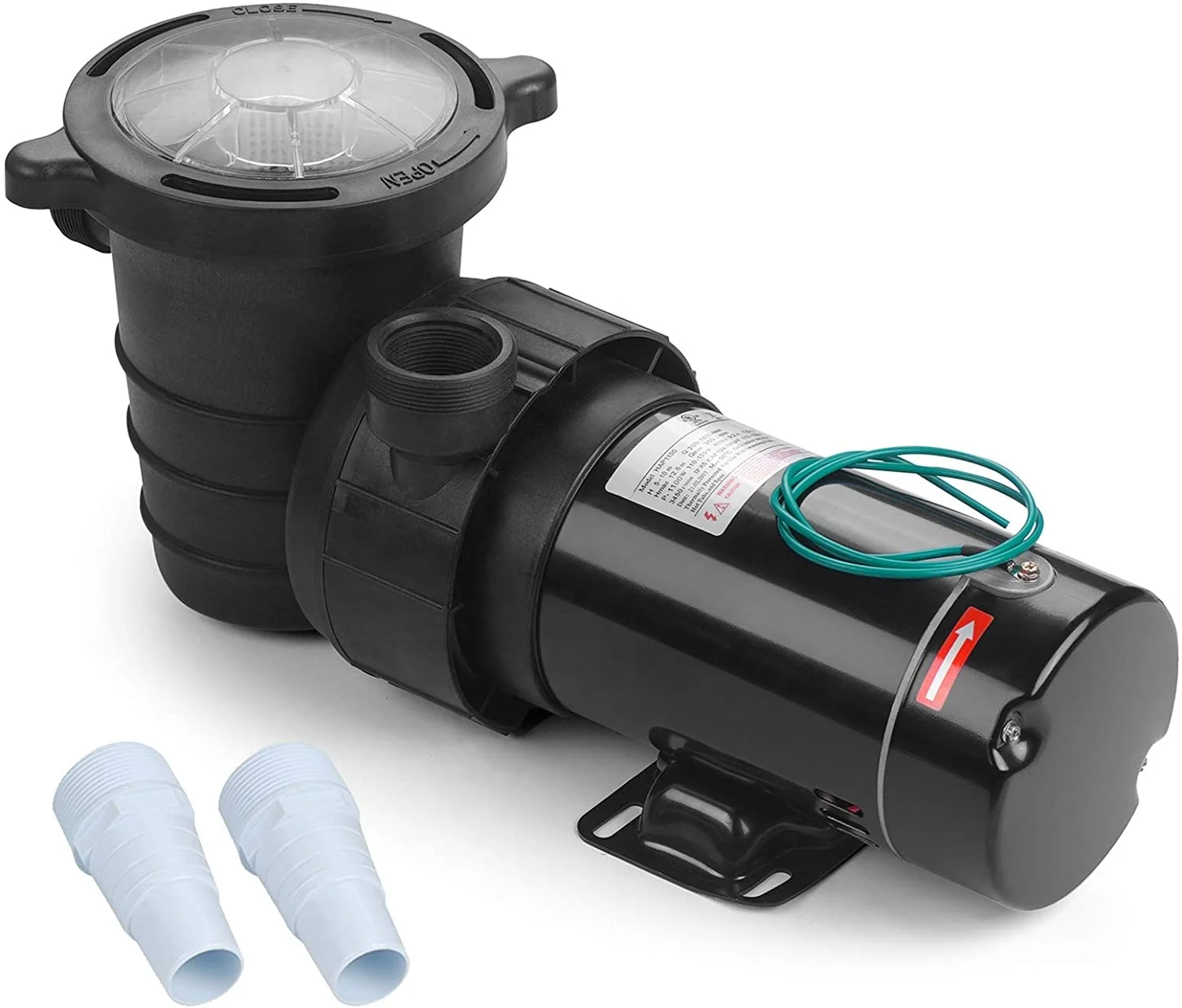 
TRUPOW 1.0 HP 5220 GPH High Powerful Above Ground Swimming Pool Pump For Clean Water with Strainer Basket 110V-120V - 60HZ 