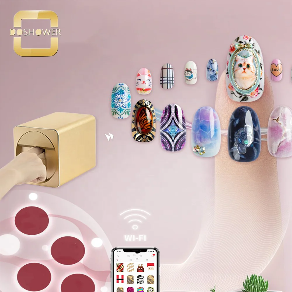 acrylic nail automatic printer of 3d nail printer machine for uv gel nail polish printer machine manufacturer